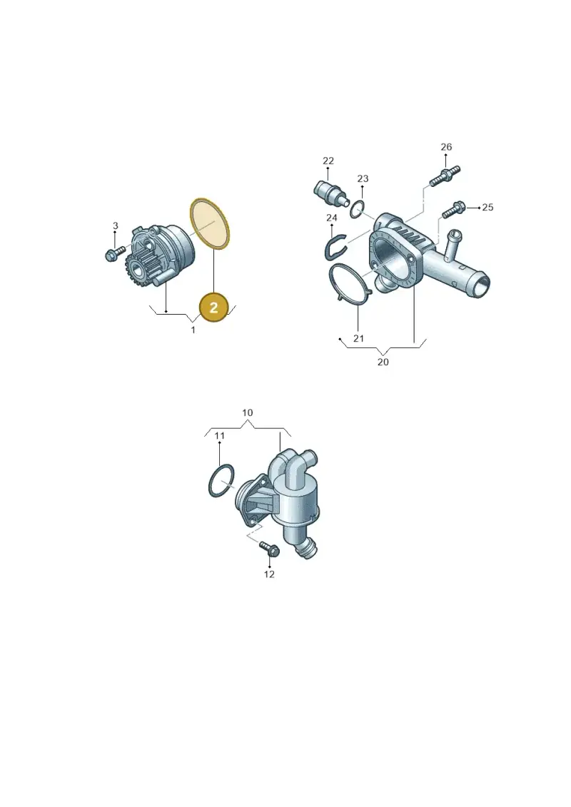 038121119 — Audi Q5 qu. 2.0 TDI (2012-2017) diagram 636121060, position 2