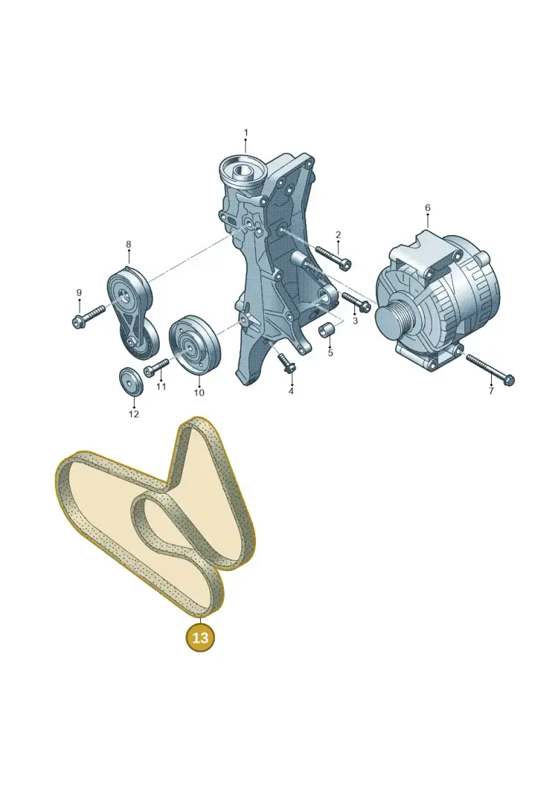 038903137N — Audi Q5 qu. 2.0 (2009-2018) diagram 620903200, position 13