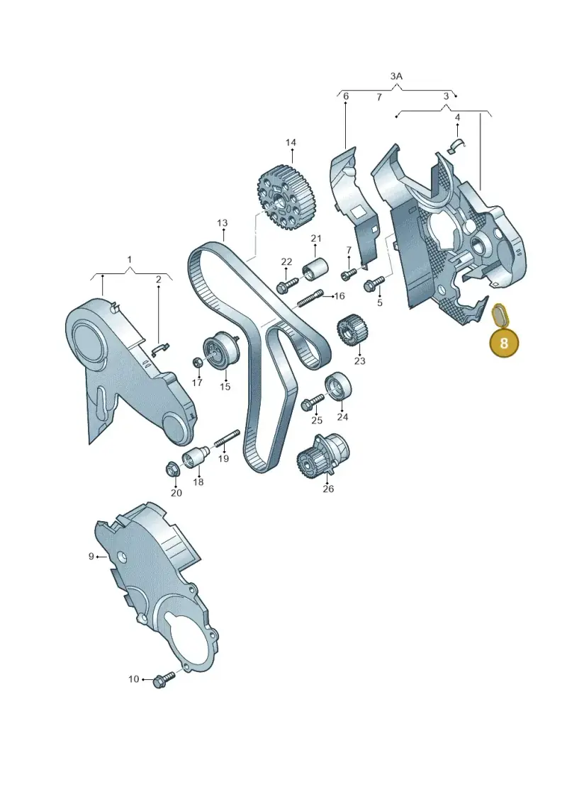 038971904 — Audi Q3 2.0 TDI (2014-2019) diagram 649109800, position 8