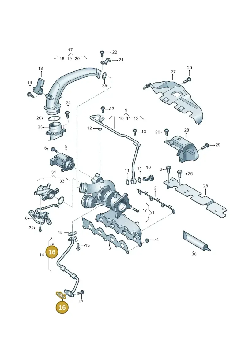 03C145757A — Audi A1 Sportback (2010-2015) diagram 625145530, position 16