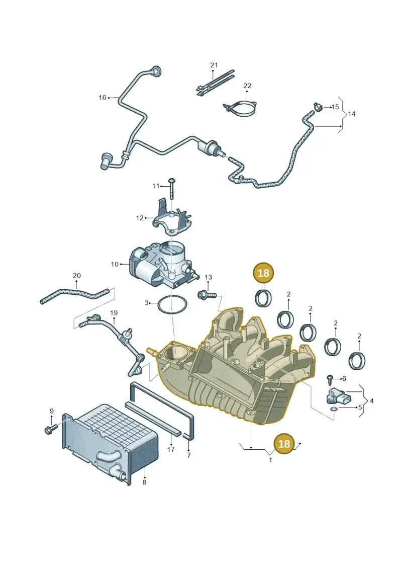 03F129717A — Audi A3 Sportback (2008-2013) diagram 649133200, position 18