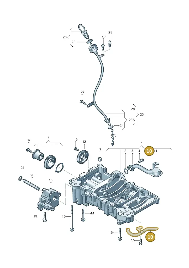 03G103526 — Audi Q5 qu. 2.0 TDI (2012-2017) diagram 679115400, position 10
