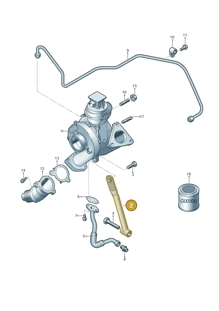 03G145535E — Audi Q5 qu. 2.0 TDI (2012-2017) diagram 636145650, position 2