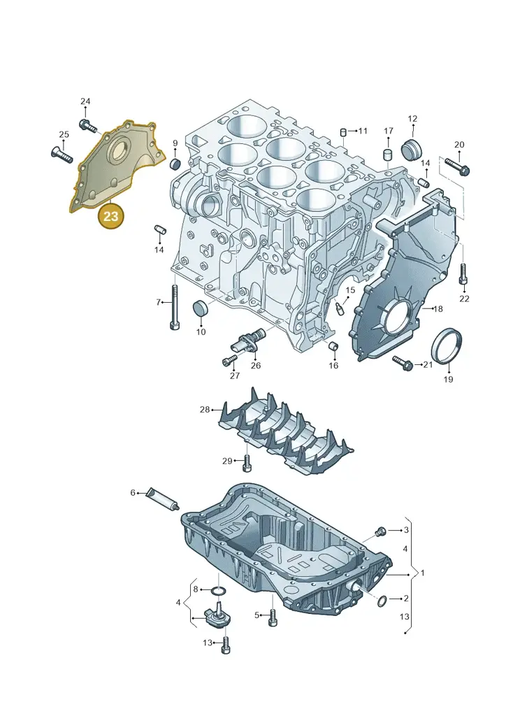 03H103151E — Audi Q6 (2022-) diagram 809103300, position 23