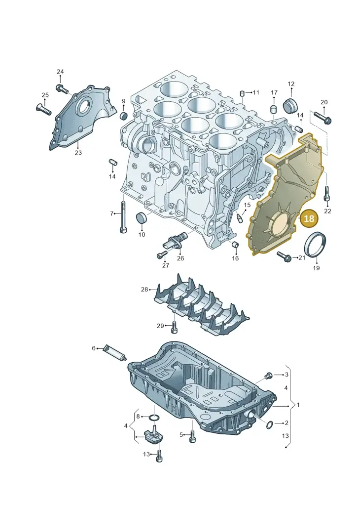 03H103173D — Audi Q6 (2022-) diagram 809103300, position 18