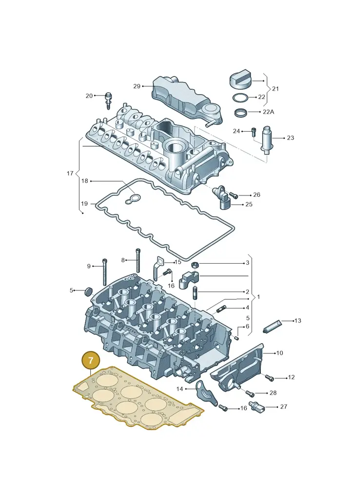 03H103383N — Audi Q6 (2022-) diagram 809103600, position 7