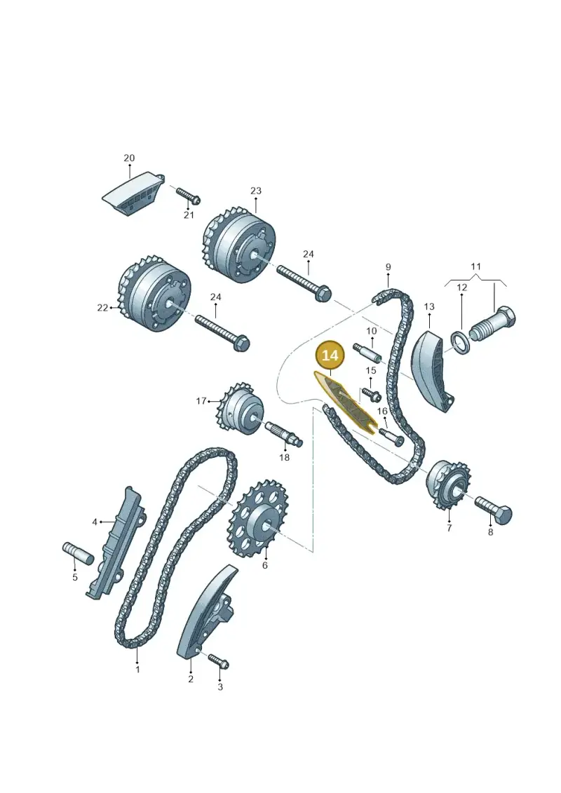 03H109513B — Audi Q6 (2022-) diagram 809109900, position 14