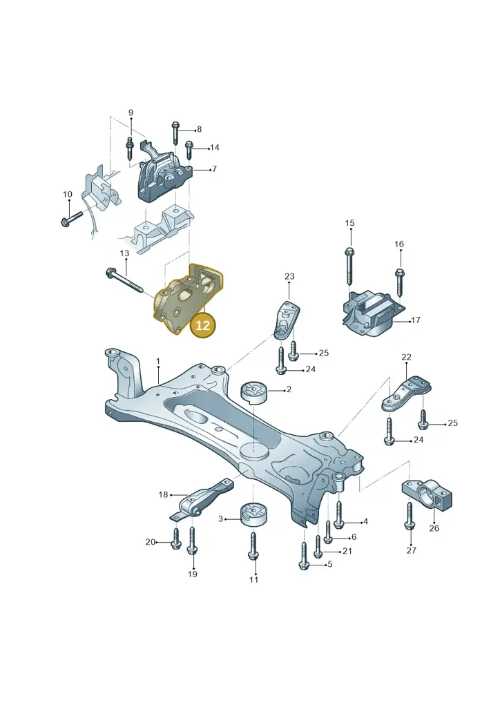 03H199308B — Audi Q6 (2022-) diagram 809199300, position 12