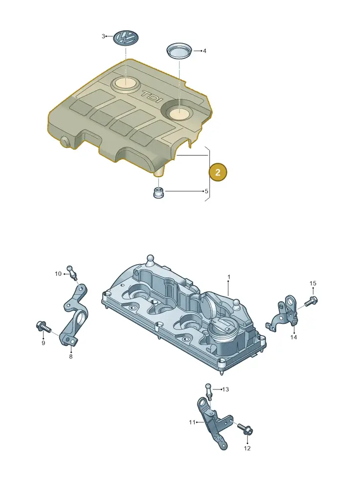 03L103925AS — Audi A1 Sportback (2010-2015) diagram 649103800, position 2