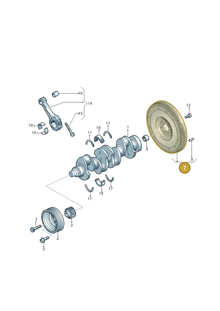 03L105266DS — Audi Q3 2.0 TDI (2014-2019) diagram 649105250, position 7