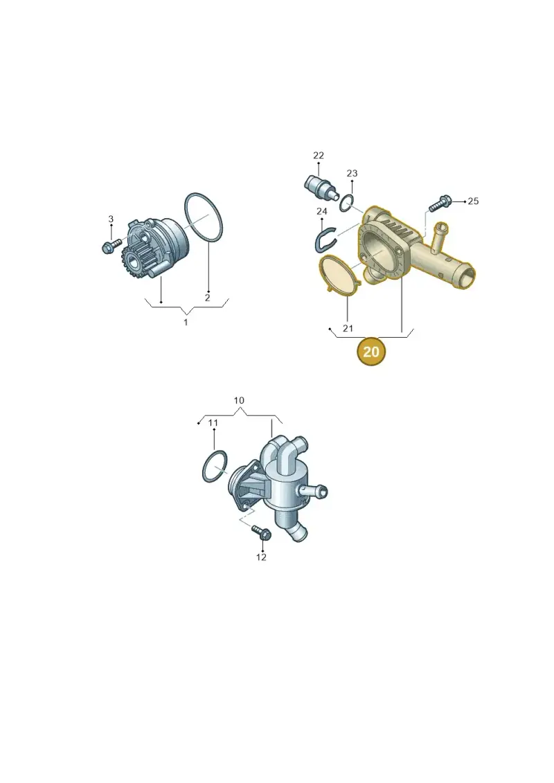 03L121132AA — Audi Q3 2.0 TDI (2014-2019) diagram 728121010, position 20