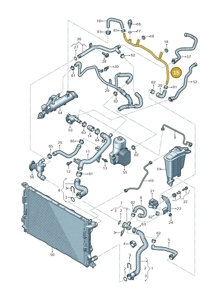 03L121157AH — Audi Q5 qu. 2.0 TDI (2012-2017) diagram 647121220, position 15