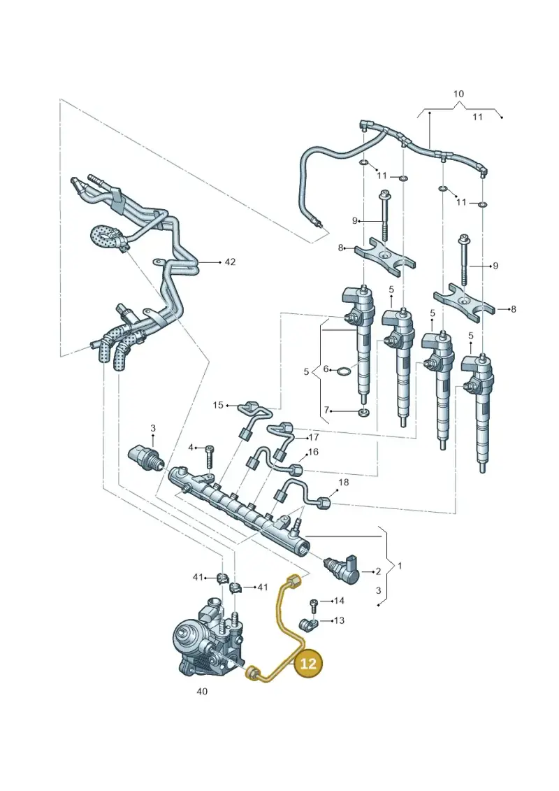 03L130321Q — Audi A5 Sportback (2011-2017) diagram 647130650, position 12