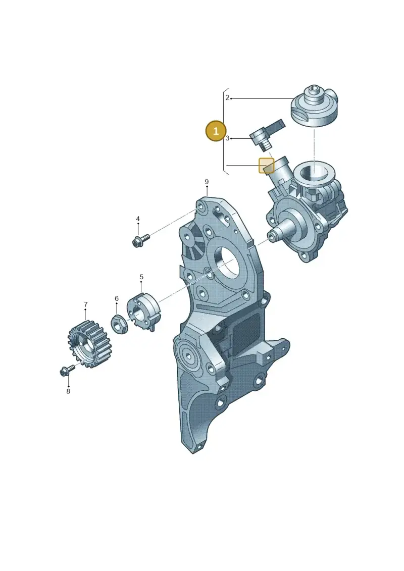 03L130851AX — Audi A4 Av. Allroad (2008-2016) diagram 636130200, position 1