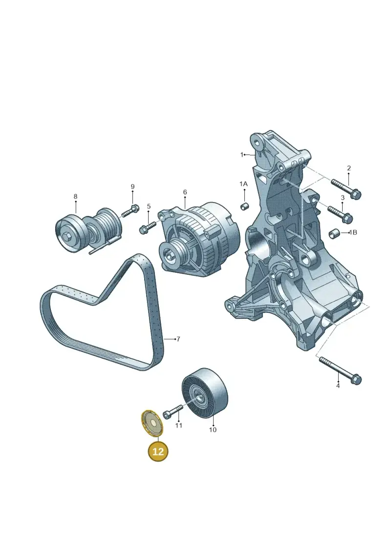 03L145292 — Audi A6 2.0 tdi (2010-2015) diagram 249903510, position 12