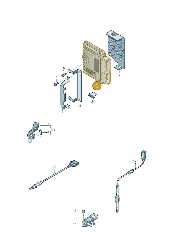 03L906023KG — Audi A1 Sportback (2010-2015) diagram 708906050, position 1