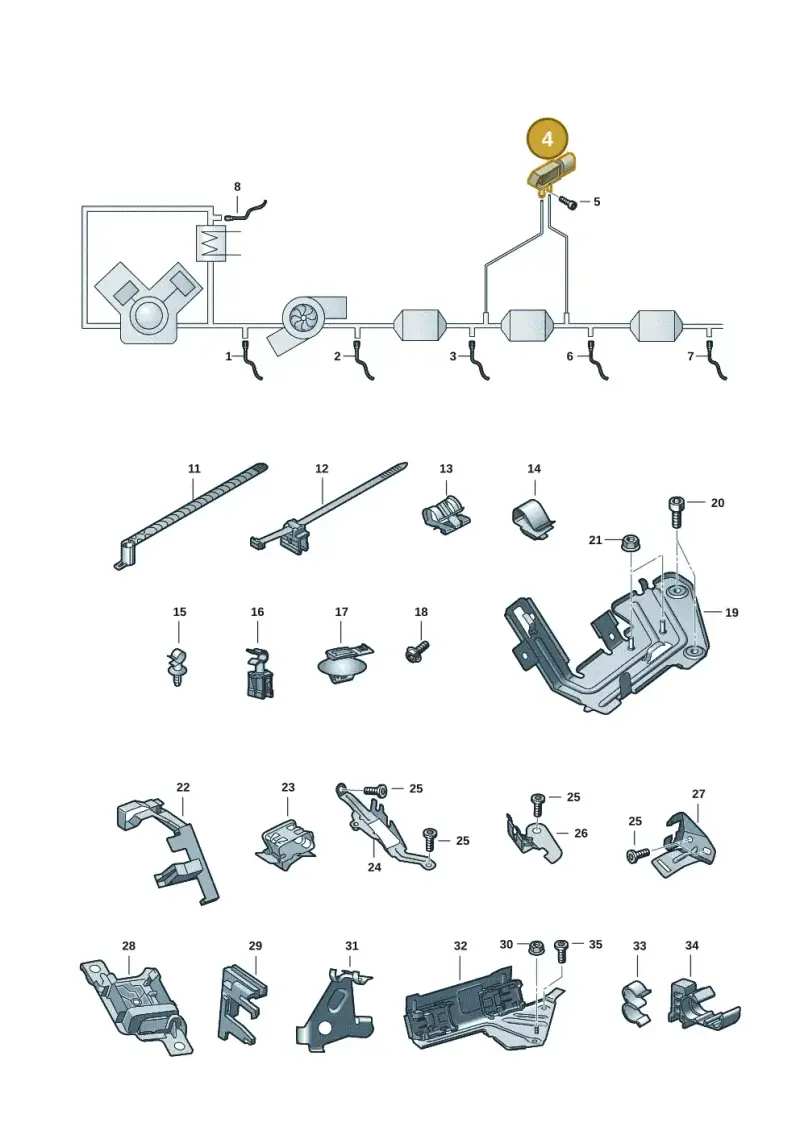 03L906051D — Audi A6 2.0 (2018-) diagram 430906008, position 4