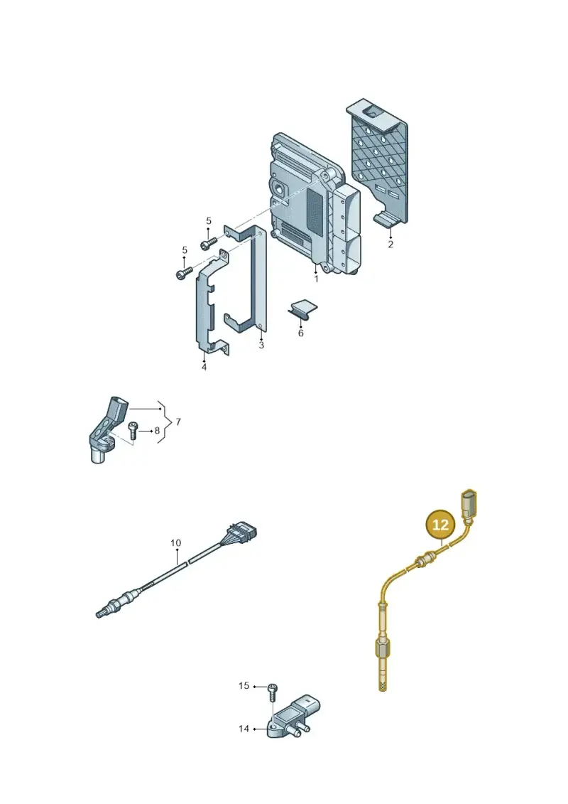 03L906088CH — Audi A1 Sportback (2010-2015) diagram 708906050, position 12