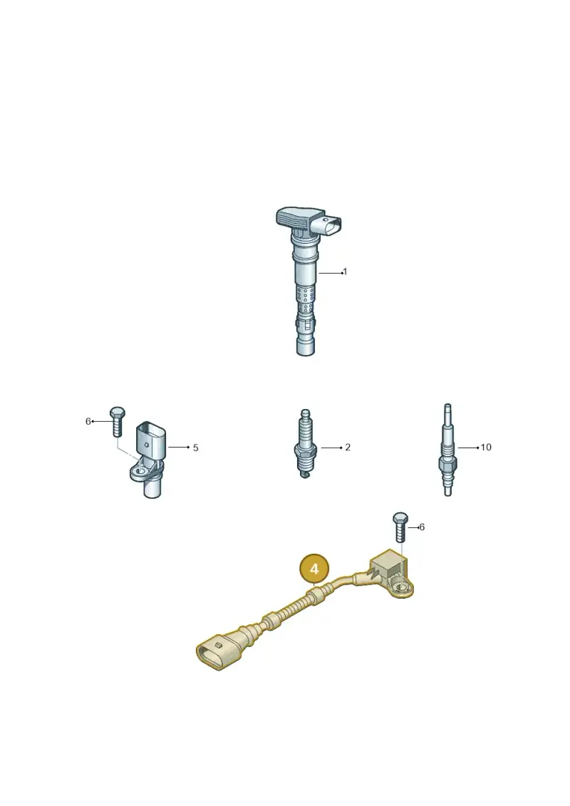 03L957147 — Audi A3 Sportback (2008-2013) diagram 647905000, position 4