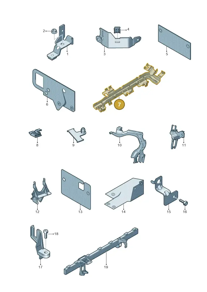 03L971824D — Audi Q3 2.0 TDI (2014-2019) diagram 855971000, position 7