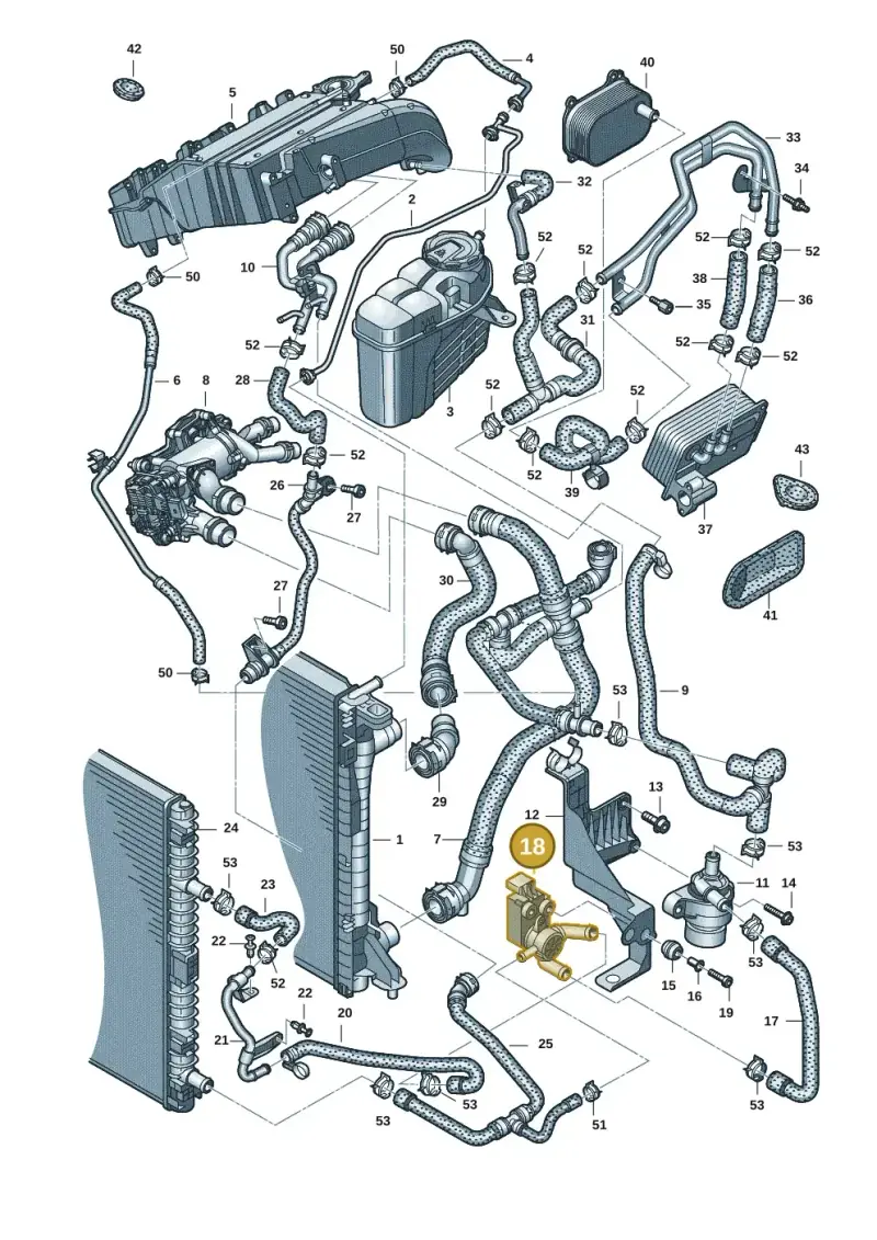 03N906249C — Audi A6 2.0 (2018-) diagram 430121039, position 18
