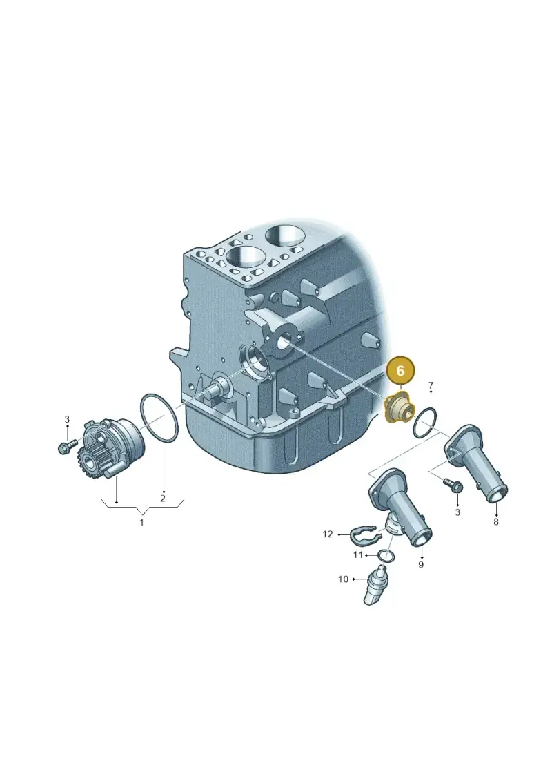 044121113 — Audi A3 Sportback (2008-2013) diagram 409121100, position 6