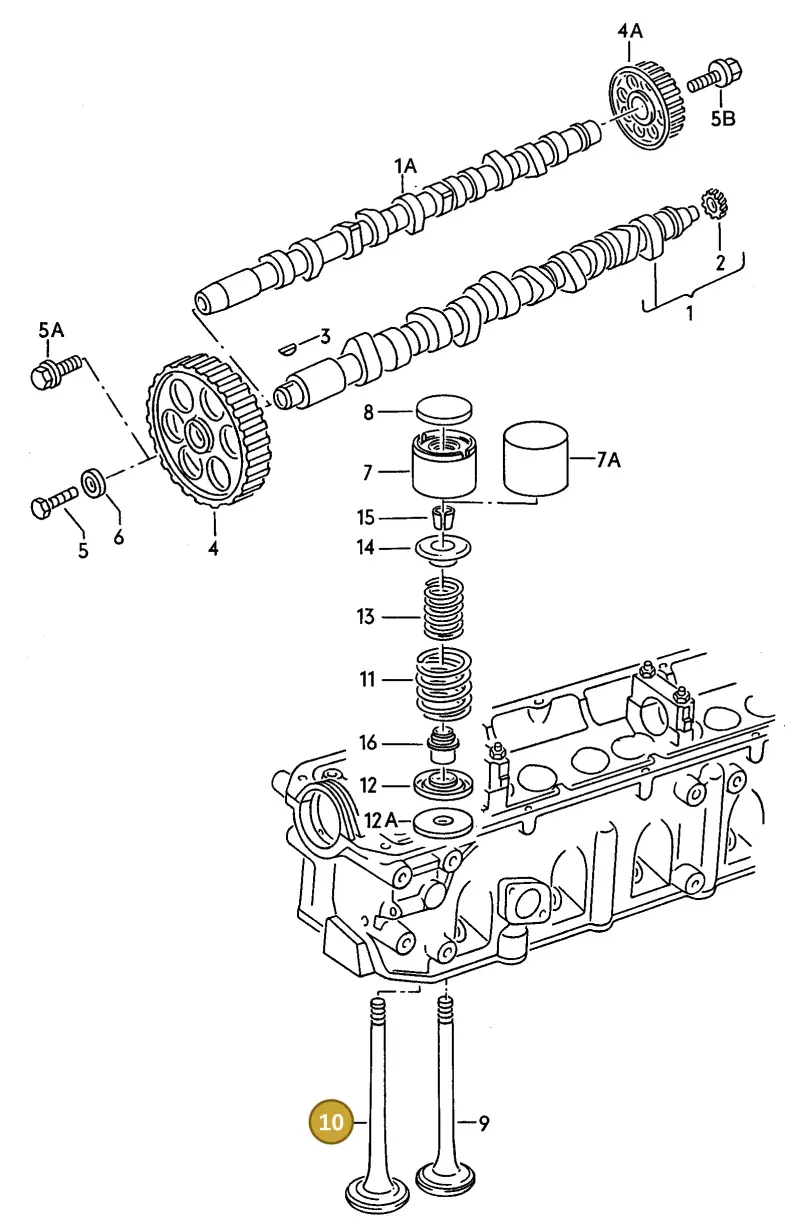 046109611F — Audi 100/Wagon (1989-1990) diagram 079013050, position 10