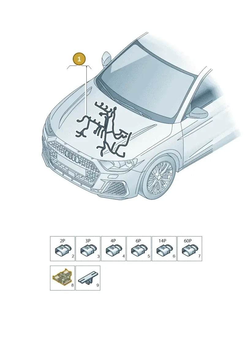 04C972627AA — Audi A1 sportback 1.0 (2018-) diagram 592971100, position 1