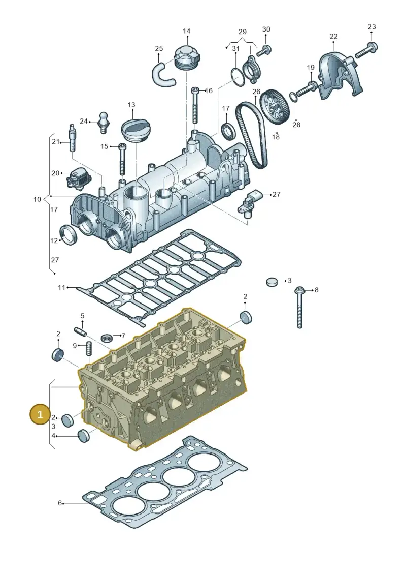 04E103068Q — Audi A3 Sportback (2019-2021) diagram 708103280, position 1