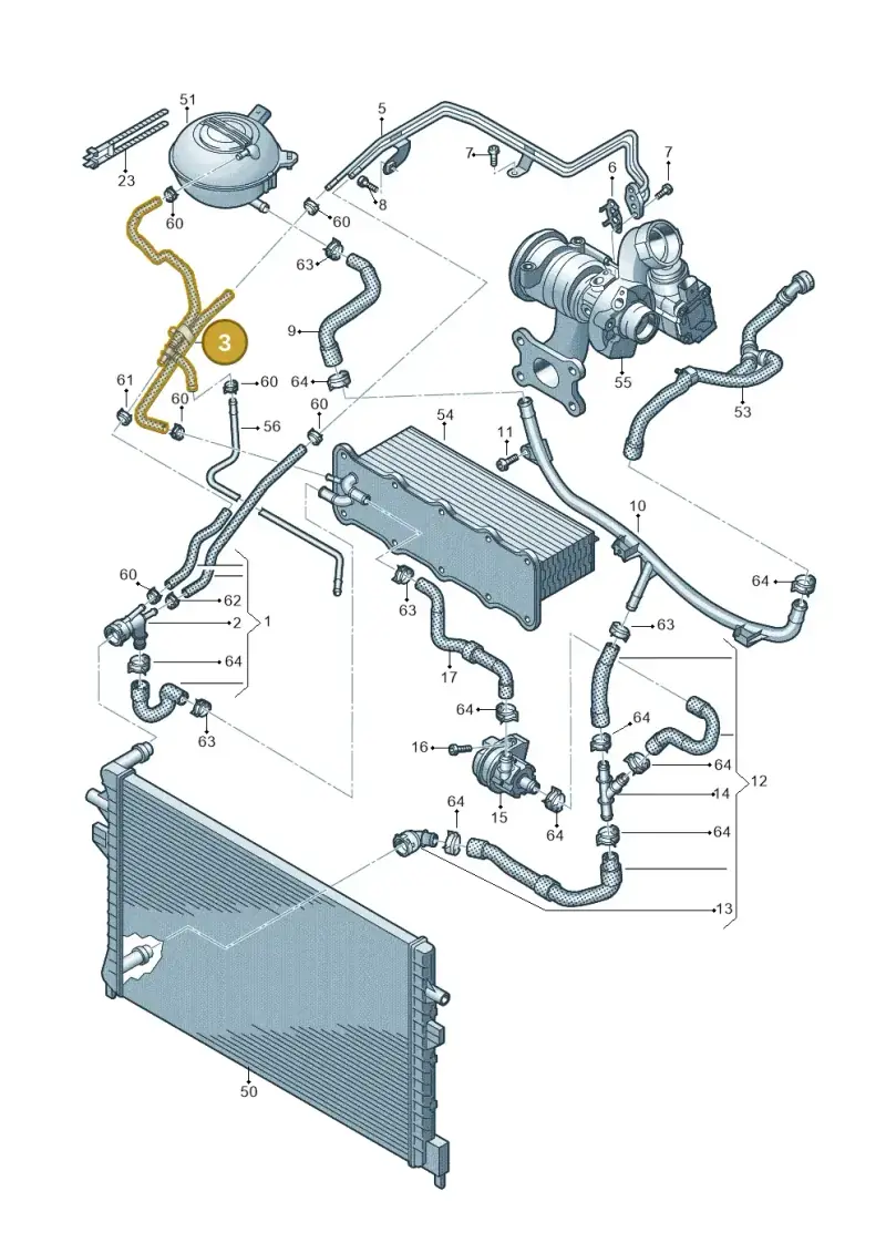 04E122447BQ — Audi Q3 quattro (2018-2019) diagram 597121072, position 3