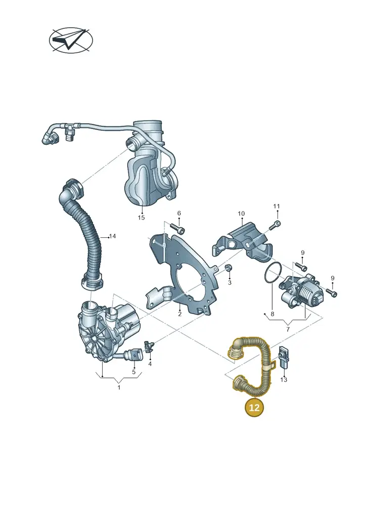 04E131170C — Audi A3 Sportback (2016-2020) diagram 745131050, position 12