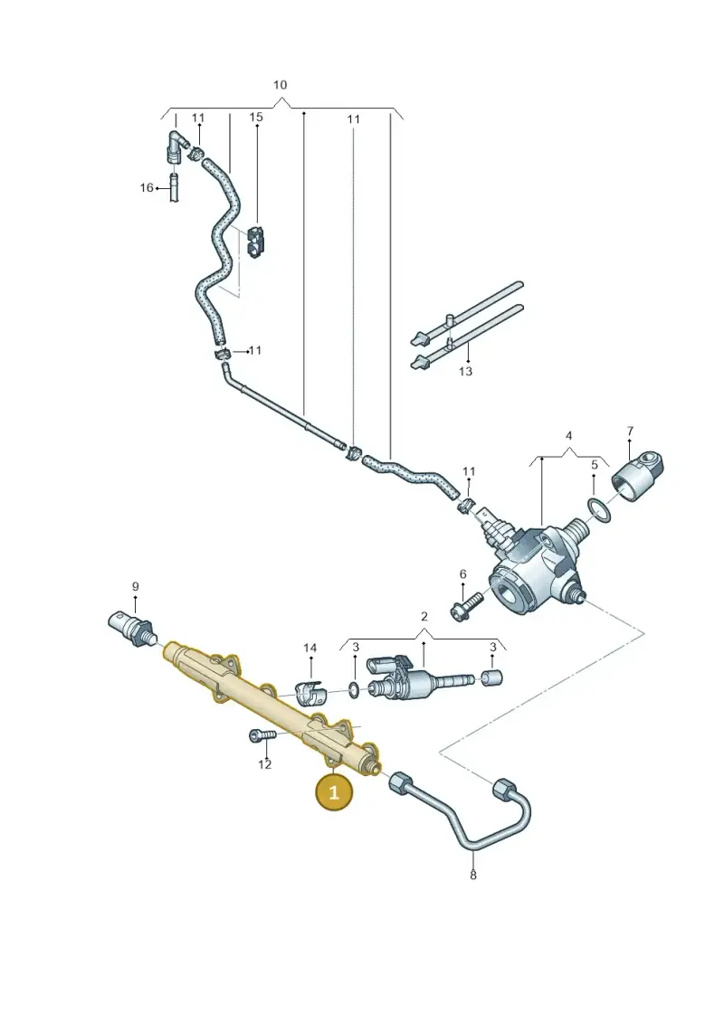 04E133320D — Audi Q3 quattro (2018-2019) diagram 745133100, position 1