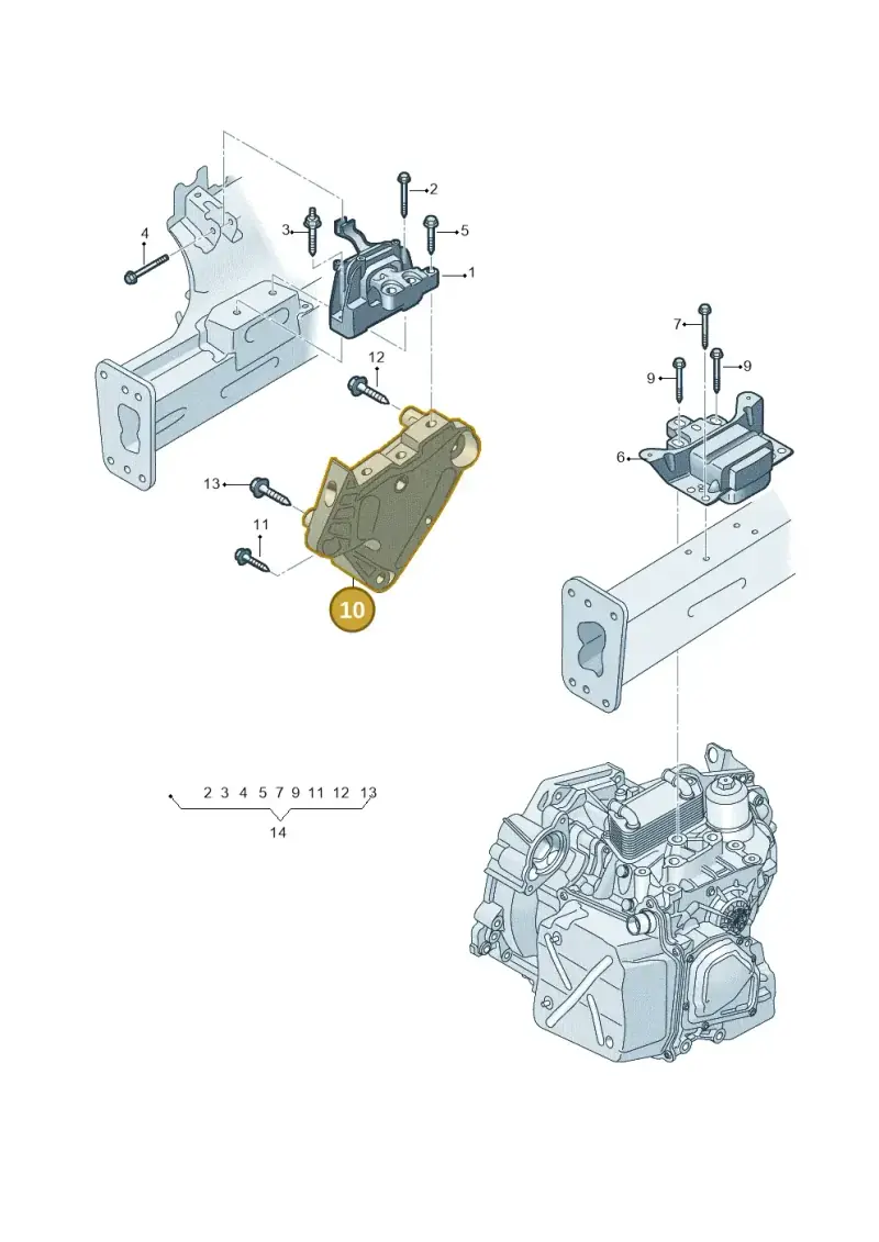 04E199275E — Audi A3 Sportback (2019-2021) diagram 597199250, position 10