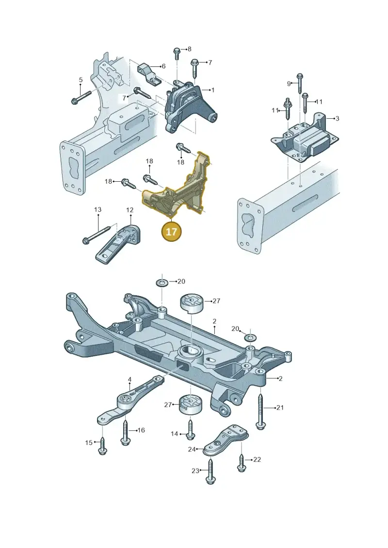 04E199275E — Audi A3 Sportback (2016-2020) diagram 745199060, position 17