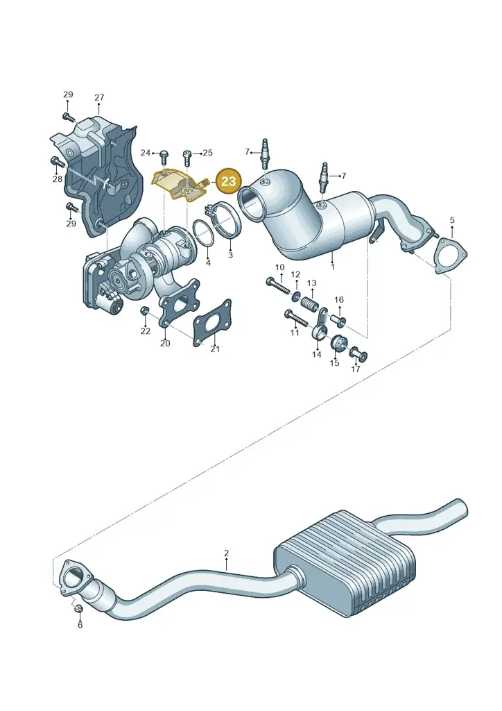04E253041Q — Audi A5 Sportback (2016-2020) diagram 849253450, position 23