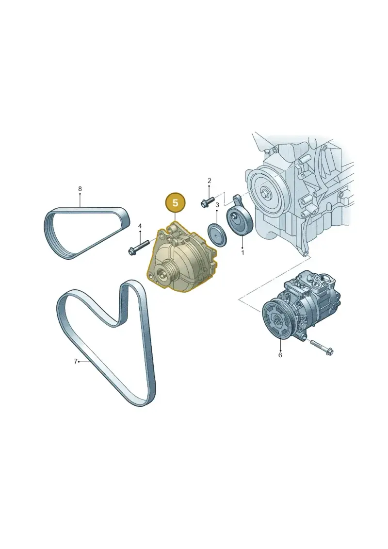 04E903015H — Audi Q2 1.4 (2018-) diagram 723903200, position 5