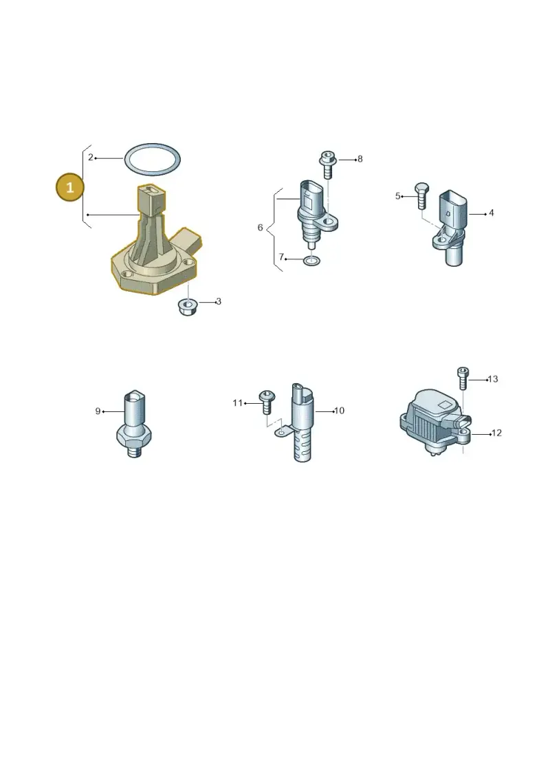 04E907660D — Audi A3 Sportback (2016-2020) diagram 891919500, position 1