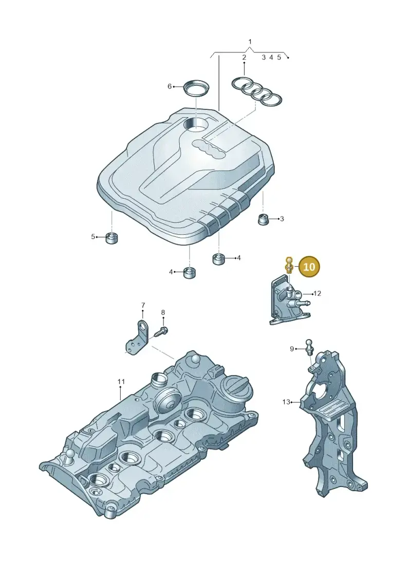 04L103164A — Audi A6 2.0 (2018-) diagram 430103086, position 10