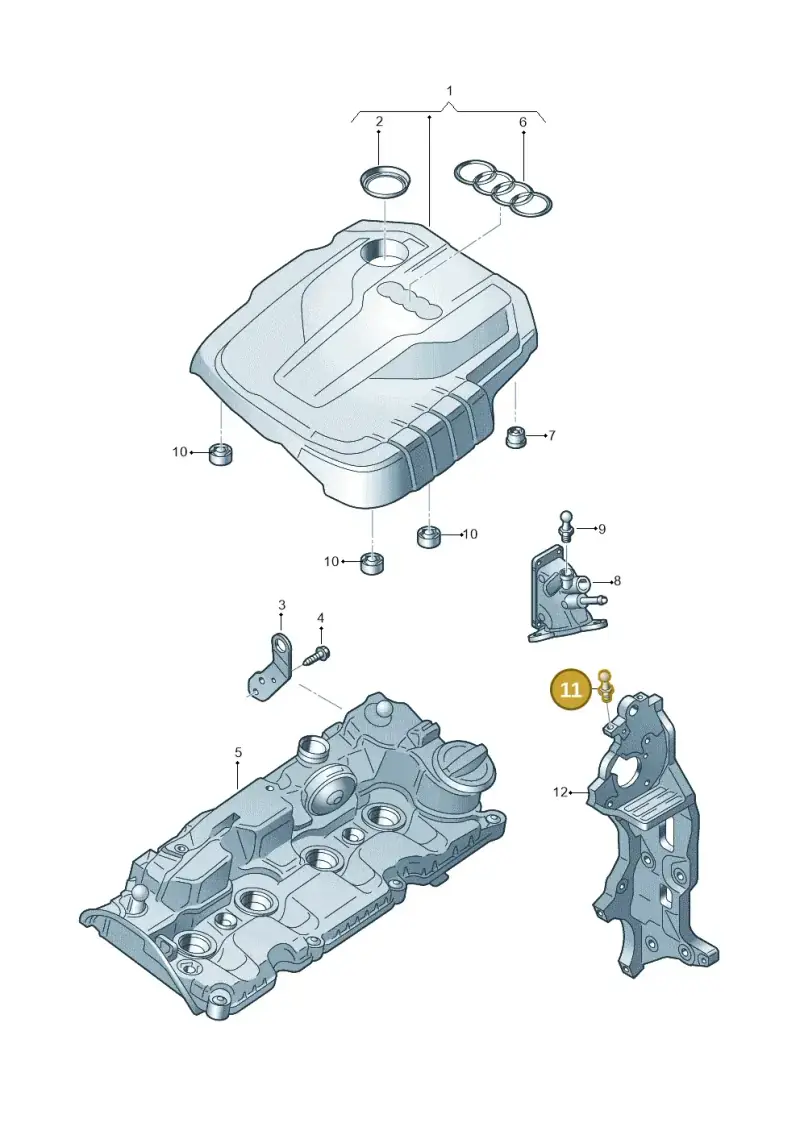 04L103164A — Audi A6 qu. 3.0 tdi (2014-2018) diagram 673103620, position 11