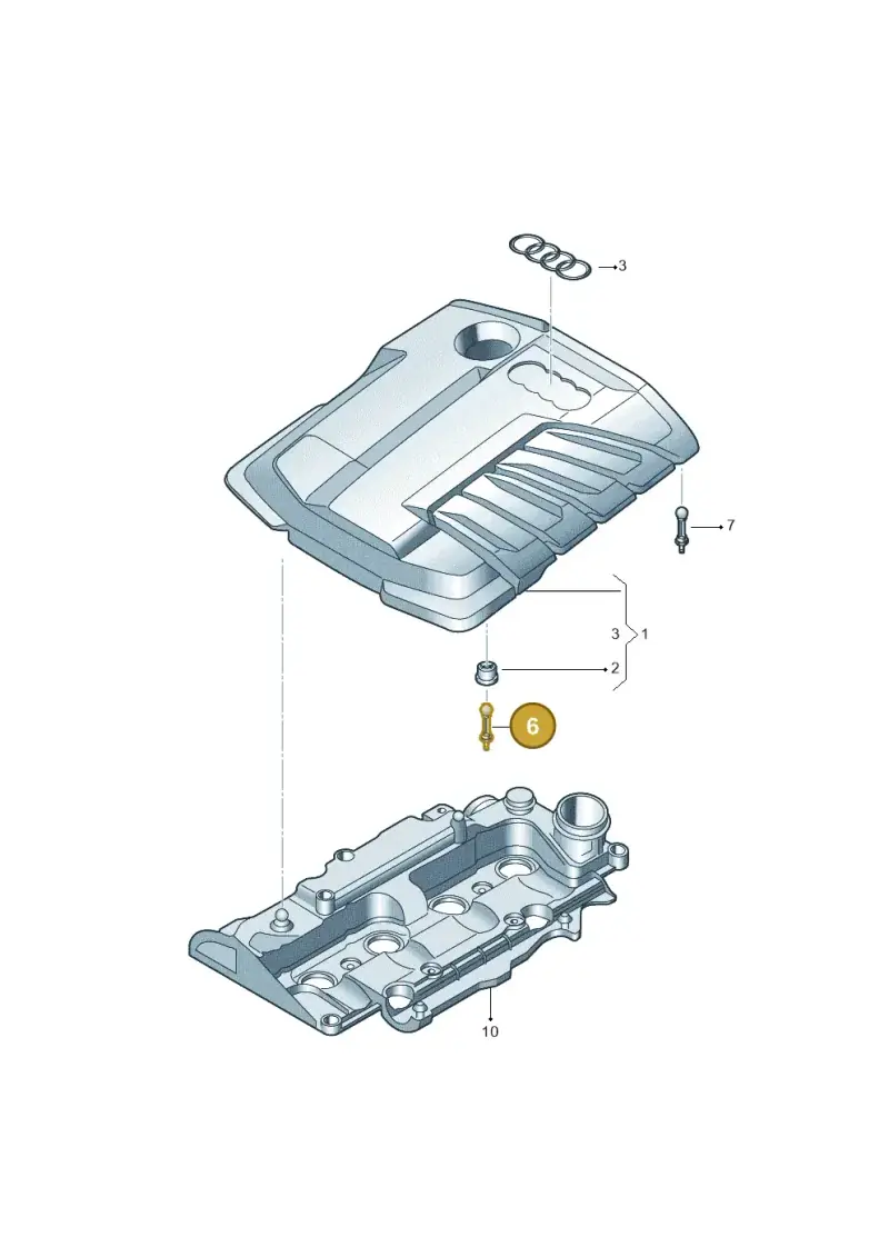 04L103164A — Audi A7 Sportback (2018-) diagram 849103071, position 6