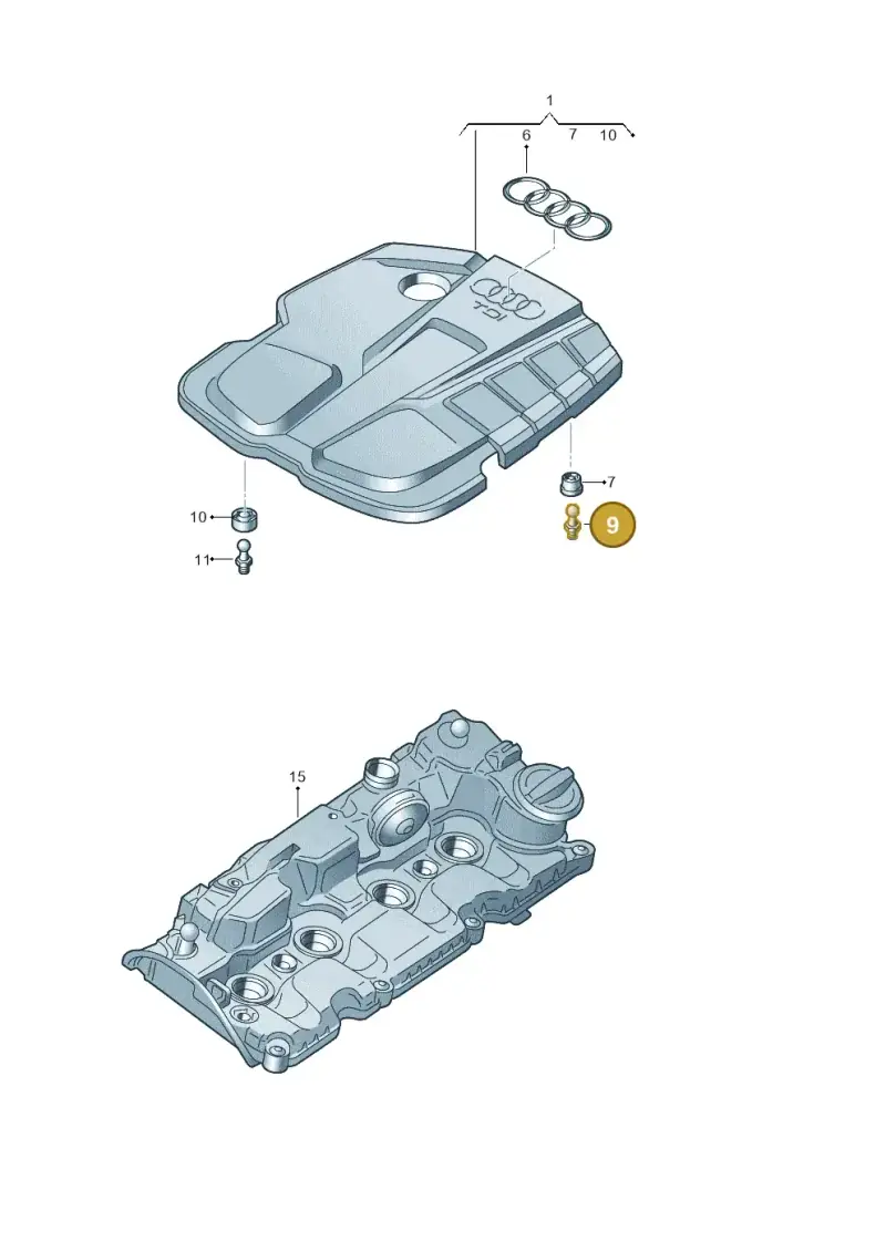04L103164A — Audi Q5 (2016-2020) diagram 849103700, position 9