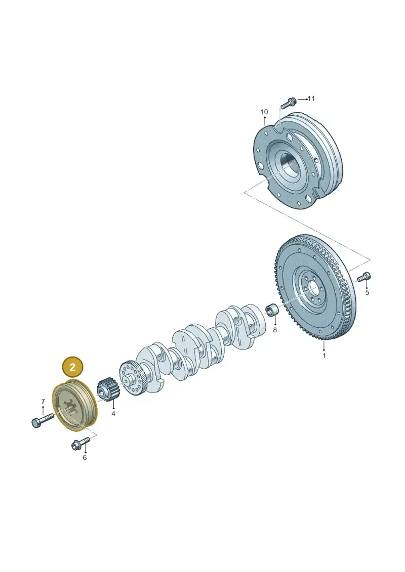 04L105243A — Audi A6 2.0 (2018-) diagram 430105560, position 2