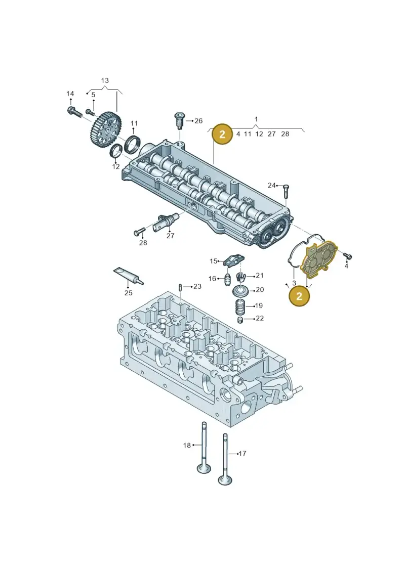04L109283C — Audi A6 2.0 (2018-) diagram 803109520, position 2