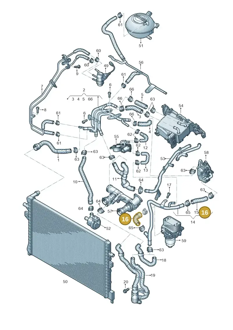 04L121058B — Audi Q3 quattro (2018-2019) diagram 745121540, position 16
