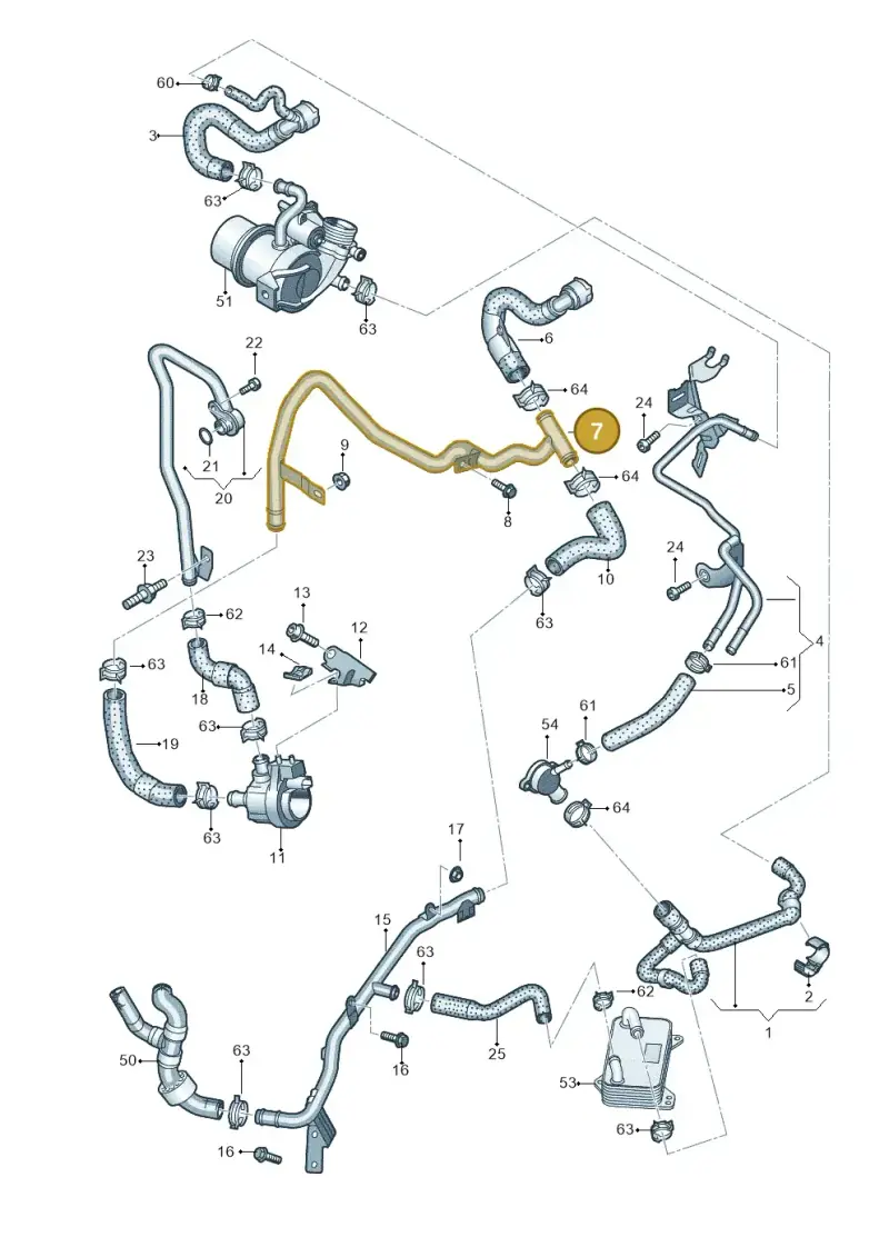 04L121065CR — Audi Q3 quattro (2018-2019) diagram 890121670, position 7