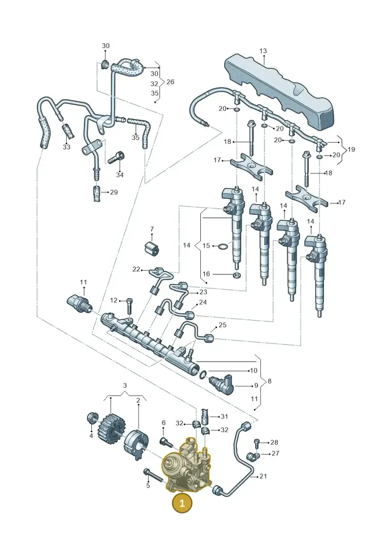 04L130755E — Audi Q3 quattro (2018-2019) diagram 597130040, position 1
