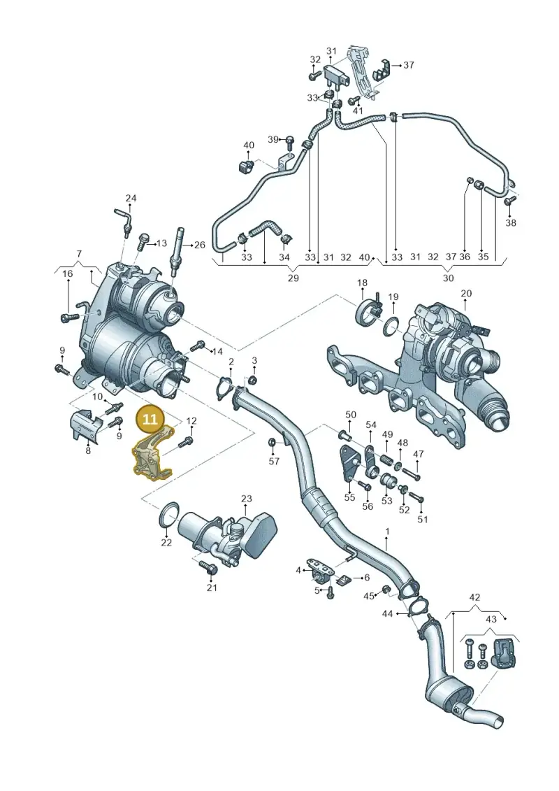 04L131159C — Audi A6 qu. 3.0 tdi (2014-2018) diagram 798253580, position 11