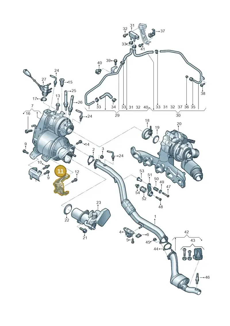 04L131159C — Audi Q5 (2016-2020) diagram 896253650, position 11