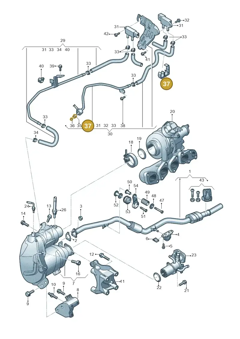04L131213D — Audi A6 2.0 (2018-) diagram 430253610, position 37