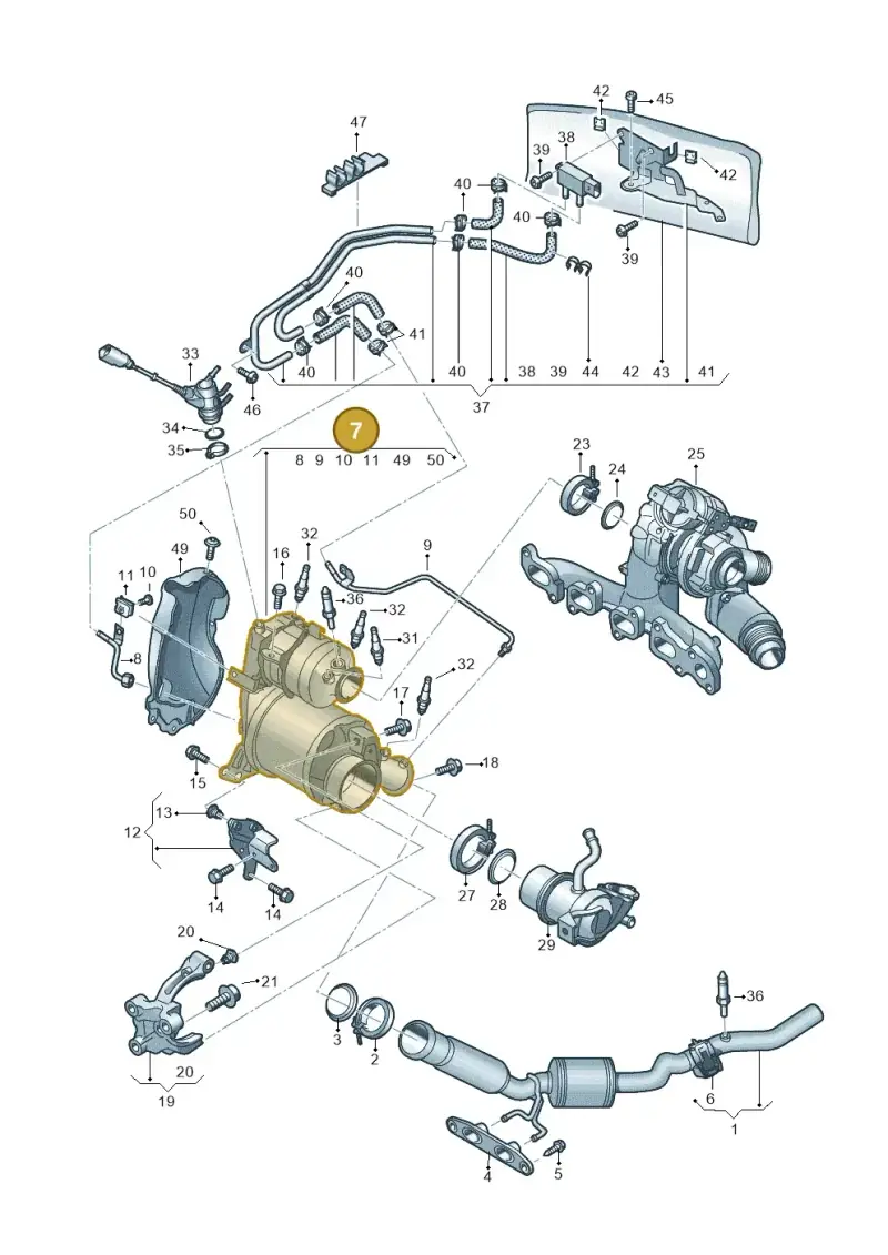04L131678NX — Audi Q2 2.0 TDI (2016-2018) diagram 803253500, position 7